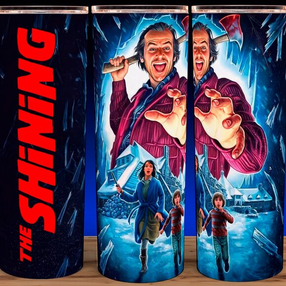 Glow in the Dark The Shining Classic Horror Jack Torrance Axe Cup Mug Tumbler - Picture 2 of 4
